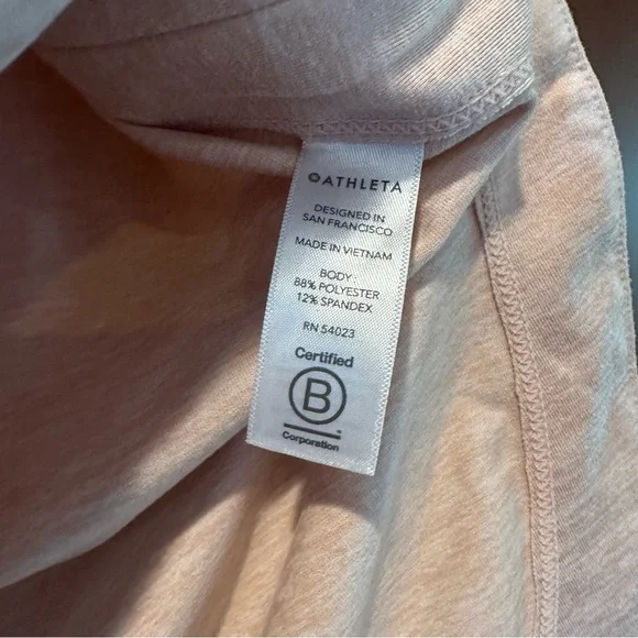 Athleta Uptempo Pullover Hoodie Light Pink Long Sleeve - Picture 5 of 6